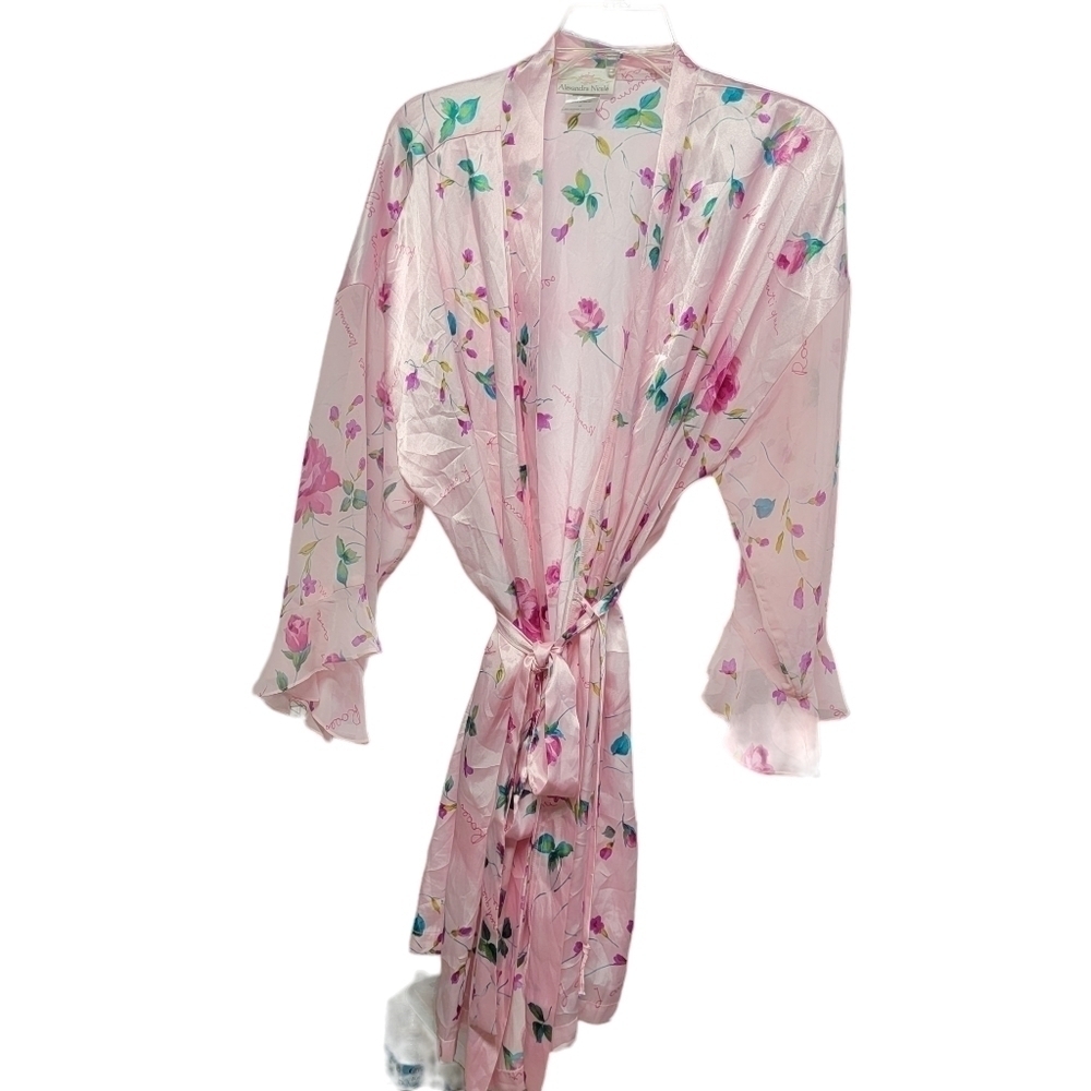 Alexandra Nicole pink robe 1x
